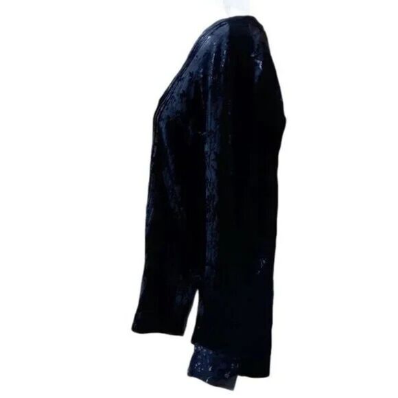 Soft Surroundings Women's Black Long Sleeves Shirt Blouse Work Office Sz Small - Picture 4 of 7